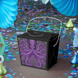 Caixinha De Lembrancinhas Polvo Roxo Vitoriano Steampunk Kraken 
