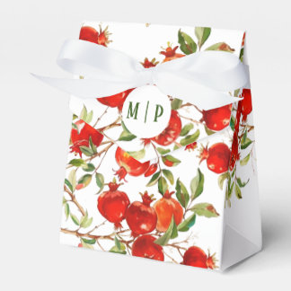 Caixinha De Lembrancinhas Pomegrancha tema aquarela Cores brilhantes