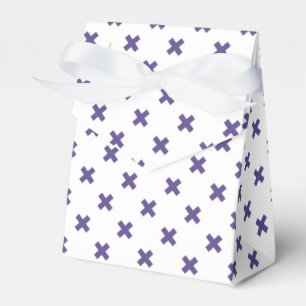 Caixinha De Lembrancinhas Pontos de cruz ultravioleta em branco