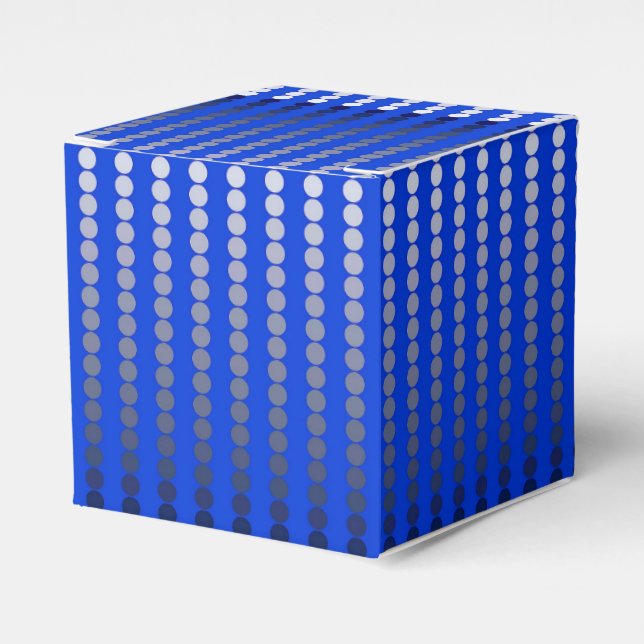 Caixinha De Lembrancinhas Pontos satíricos - azul de cobalto e turfa (Frente)