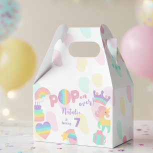Caixinha De Lembrancinhas Pop! Criança de aniversário do Pastel pop it