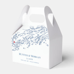 Caixinha De Lembrancinhas Portland Maine Destination Wedding Elegant