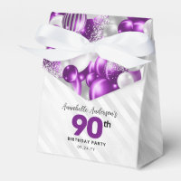 Prata Roxa Balão de Lápon Favorito 90 Aniversário