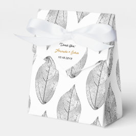 Caixinha De Lembrancinhas Prefeito Casamento de Folha Branca Negra Obrigado