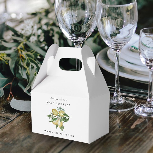 Caixinha De Lembrancinhas Presentação Elegante de Limão Cítrico para Chá de  (Criador carregado)