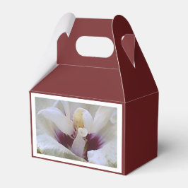 Caixinha De Lembrancinhas Presente Branca de Rosa Brilhante