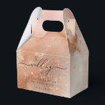 Caixinha De Lembrancinhas Presente de Aquarela com Pó de Ouro Rosa<br><div class="desc">Presente de Aquarela com Pó de Ouro Rosa</div>