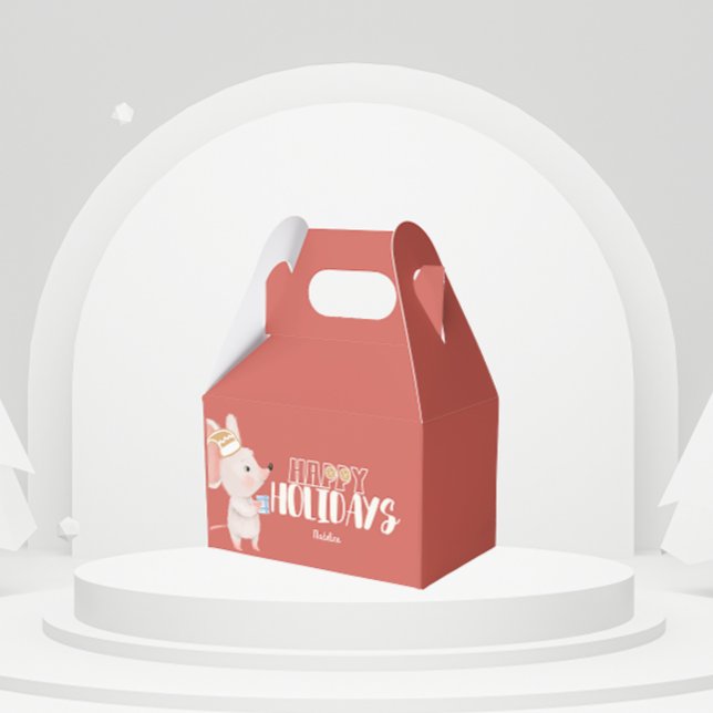 Caixinha De Lembrancinhas presente de férias de rato fofo (Criador carregado)