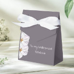 Caixinha De Lembrancinhas presente de flor de aquarela para damas de honra n<br><div class="desc">Uma caixa de favor é uma ótima maneira de dizer obrigado aos seus amigos e familiares que ajudaram no casamento ou/e são damas de honra. Design simples e elegante para aquele casal moderno com gosto minimalista.</div>