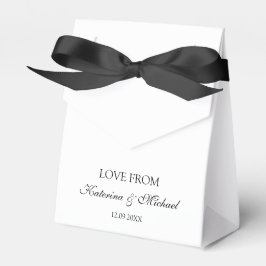 Caixinha De Lembrancinhas Presente de Script de Casamento Minimalista Elegan