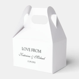 Caixinha De Lembrancinhas Presente de Script de Casamento Minimalista Elegan