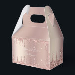 Caixinha De Lembrancinhas Presente de Texto Personalizado com Glitter Dourad<br><div class="desc">Caixa de Presente ou Favorecimento com Dissipadores Sparkle Lush Dourado Rosa - Caixa de Presente Moderno Rosa de Texto Personalizado - Adicionar Texto Único ou Remover Texto - Tornar Presente Especial - Redimensionar e mover ou remover e adicionar texto/elementos com a ferramenta Personalização. Escolha fontes / tamanho / cor! Design...</div>