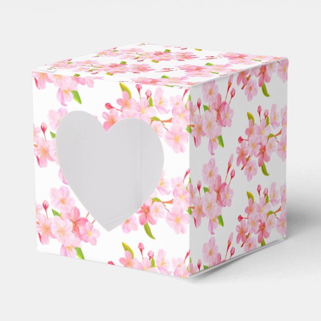 Caixinha De Lembrancinhas Presente/Favorito Blossomas Rosa-Caixa (Frente)