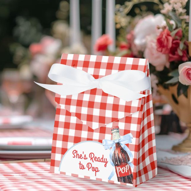 Caixinha De Lembrancinhas Presente para Chá de Bebê Ela Está Pronta para Apa (She's Ready to pop baby shower Gift Favor Boxes)