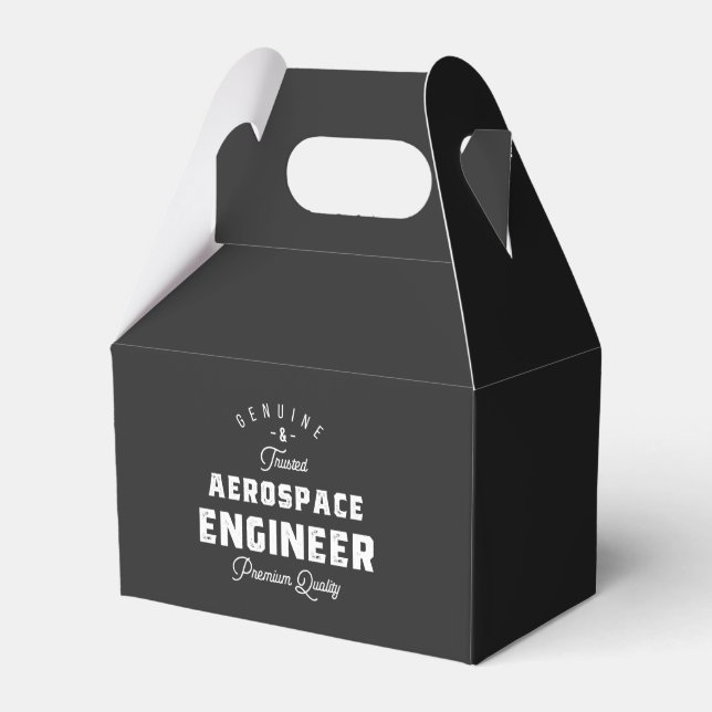 Caixinha De Lembrancinhas Presente para Engenheiro Aeroespacial (Frente)