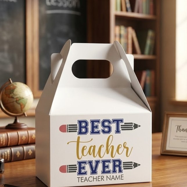 Caixinha De Lembrancinhas Presente Personalizado Melhor Professor de Todos o (Criador carregado)