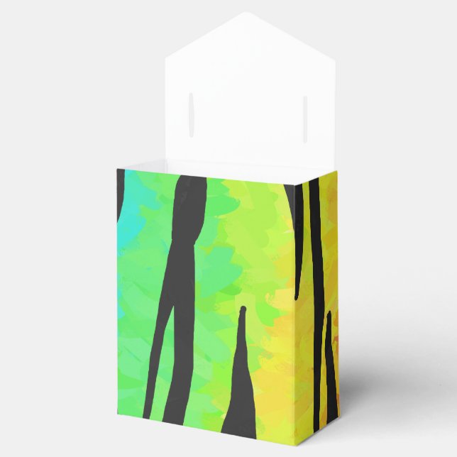 Caixinha De Lembrancinhas Presentes do Tiger Black e Rainbow (Aberto)