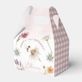 Caixinha De Lembrancinhas Primavera Wildflower Happy Birthday Favor Box