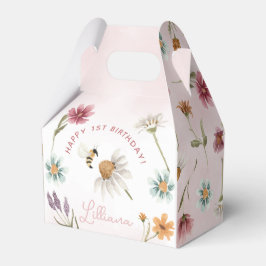 Caixinha De Lembrancinhas Primavera Wildflower Happy Birthday Favor Box