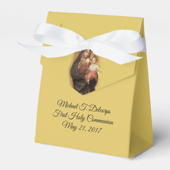 Caixinha De Lembrancinhas Primeira Santa Virgem da Comunidade Mary Eucharist (Frente)