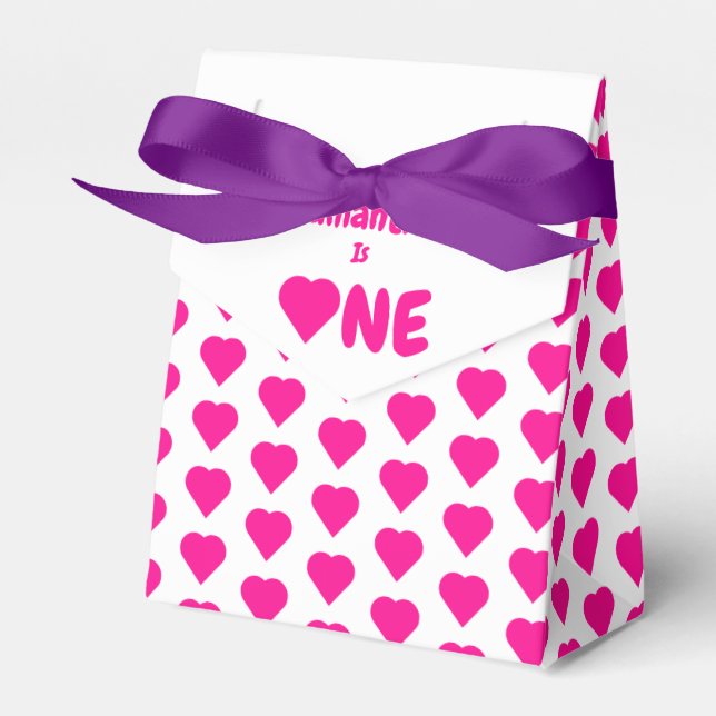 Caixinha De Lembrancinhas Primeiro aniversario cardíaco (Frente)