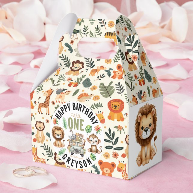 Caixinha De Lembrancinhas Primeiro aniversario de Aventura Selva Selva (Casamento)