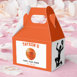 Caixinha De Lembrancinhas Primeiro aniversario de Basquete no Primeiro Ano p