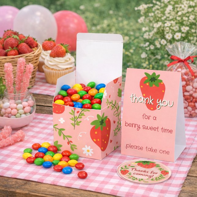 Caixinha De Lembrancinhas Primeiro Aniversário de Berry (Criador carregado)