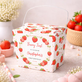 Caixinha De Lembrancinhas Primeiro Aniversário de Berry | Primeiro Aniversár