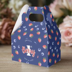 Caixinha De Lembrancinhas Primeiro aniversario de Berry Strawberry Blueberry