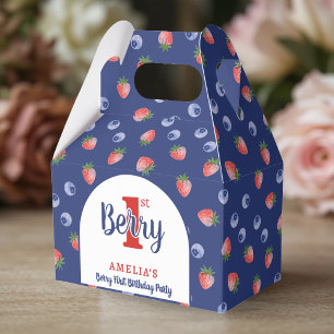 Caixinha De Lembrancinhas Primeiro aniversario de Berry Strawberry Blueberry