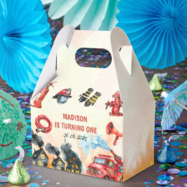 Caixinha De Lembrancinhas Primeiro aniversario de Bombeiros do Caminhão de F