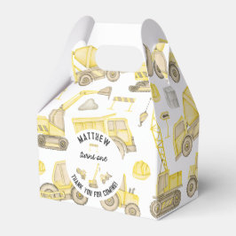 Caixinha De Lembrancinhas Primeiro aniversario de Construção Simples Moderno