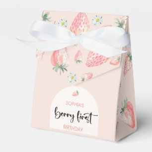 Caixinha De Lembrancinhas Primeiro aniversário de criança de morango