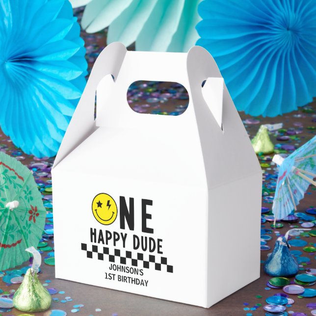 Caixinha De Lembrancinhas Primeiro Aniversário do Homem Feliz (Festa)