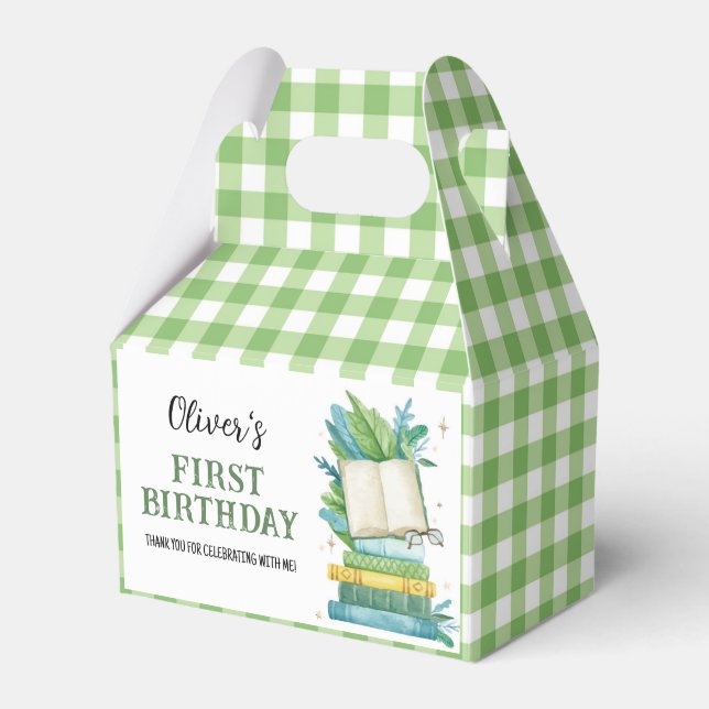 Caixinha De Lembrancinhas Primeiro Aniversário do Storybook Obrigado (Frente)
