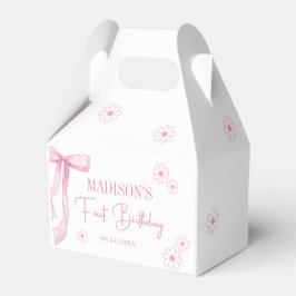 Caixinha De Lembrancinhas Primeiro aniversario Elegante de Arco rosa