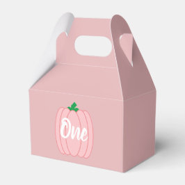 Caixinha De Lembrancinhas Primeiro aniversario rosa-abóbora