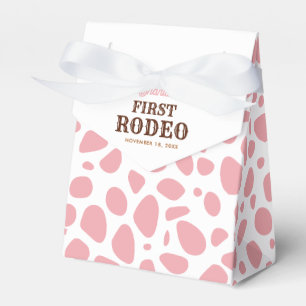Caixinha De Lembrancinhas Primeiro primeiro aniversario Rodeo Rosa Selvagem