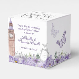 Caixinha De Lembrancinhas Princesa Era Uma Vez Roxa e Prata