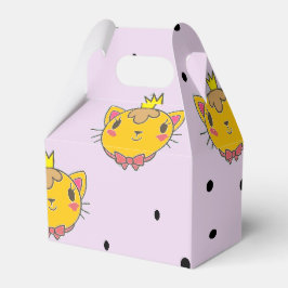 Caixinha De Lembrancinhas Princesa gatinha em roxo