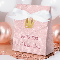 Princesa Rosa Dourada Esmagadora Cor-de-rosa