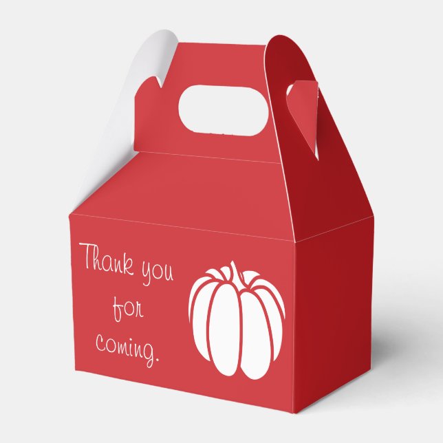 Caixinha De Lembrancinhas Pumpkin Patch na Cherry Favor Box (Frente)