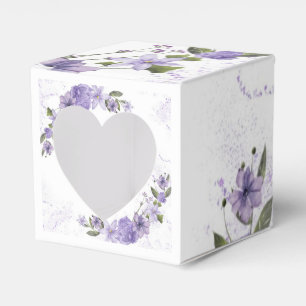 Caixinha De Lembrancinhas Purple Floral