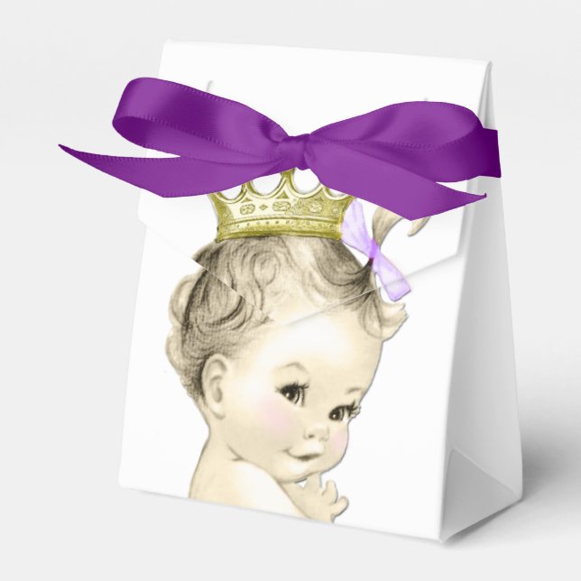 Caixinha De Lembrancinhas Purple Princess Favor Box (Frente)