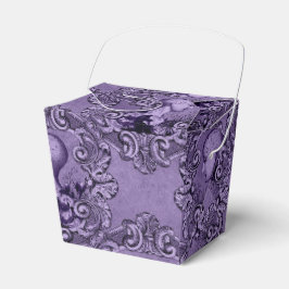 Caixinha De Lembrancinhas Púrpura e Frenologia Negra Antiquada Vitoriana