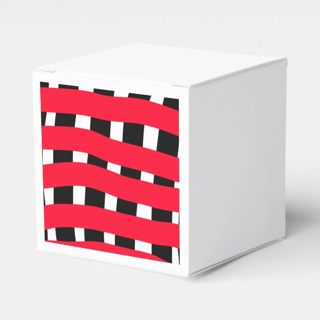 Caixinha De Lembrancinhas Quadro de cruz preto vermelho — simples presente d (Frente)
