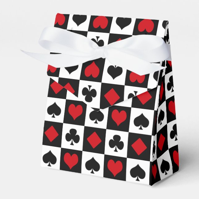 Caixinha De Lembrancinhas Quatro naipes de cartão (Frente)