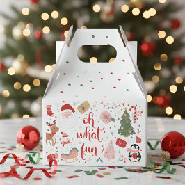 Caixinha De Lembrancinhas Que aniversário divertido de natal