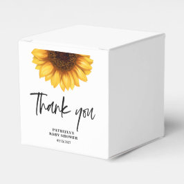 Caixinha De Lembrancinhas Queda Chá de fraldas de girassol